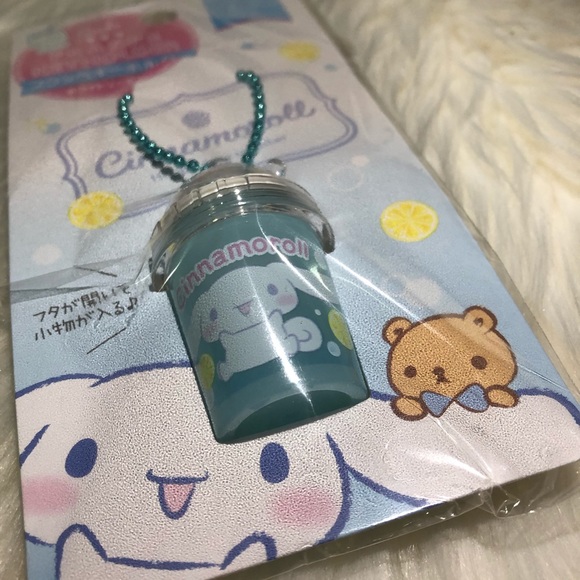 🥮 SALE 2/$15 BNWT Sanrio Cinnamoroll Blue Frappe Keychain Cellphone Strap - Picture 2 of 4